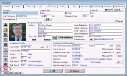 Access to HESA Record from the Staff Screen