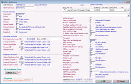 Staff Record Batch Data Entry Screen