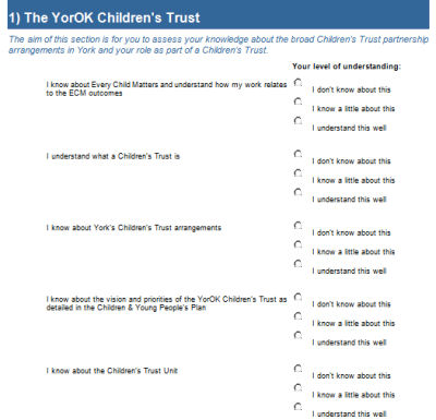 Self Assessment Form